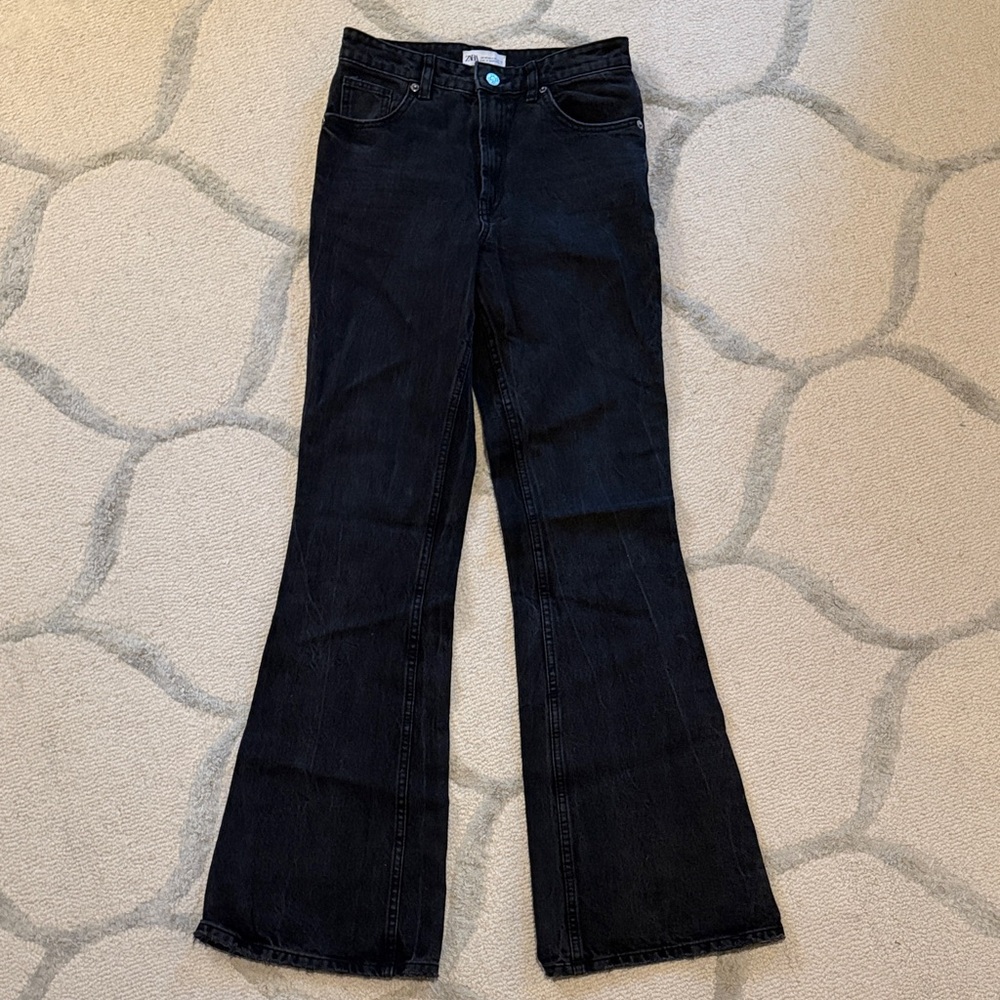 Zara Women's Black Boot Cut Jeans